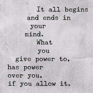 it all starts in your mind