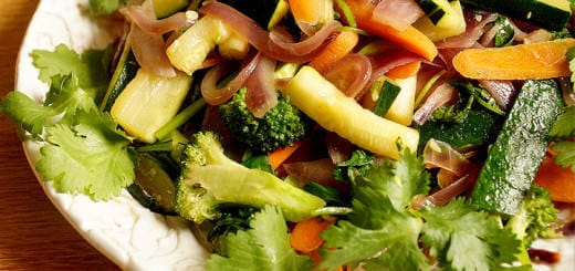 Vegetable Stir Fry with Cilantro